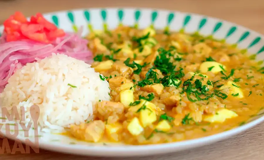 Guiso de Trigo Mote con Pollo